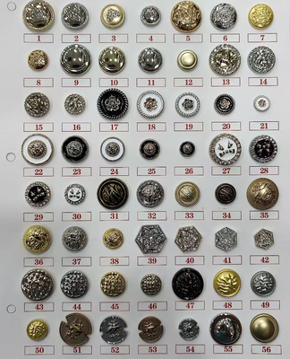 Custom Logo Alloy Brass Round Metal Jeans Button Denim Jackie Metal Button