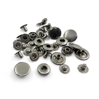 Custom 4 Parts Brass 24L Press Snap Fastener Metal Snap Button for Clothing
