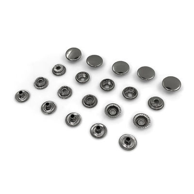 Custom 4 Parts Brass 24L Press Snap Fastener Metal Snap Button for Clothing