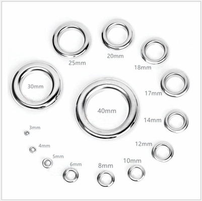 Wholesale 2.5mm-40mm Inner Size Metal Eyelet Eco-friendly Round Brass Eyelet